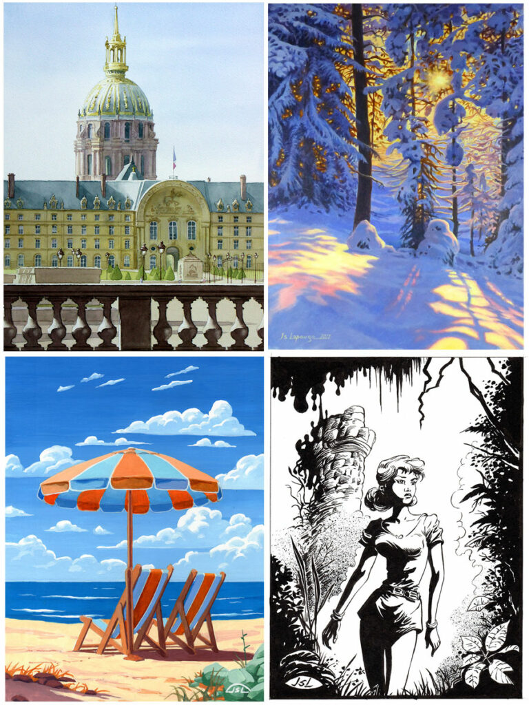 tableaux différentes techniques