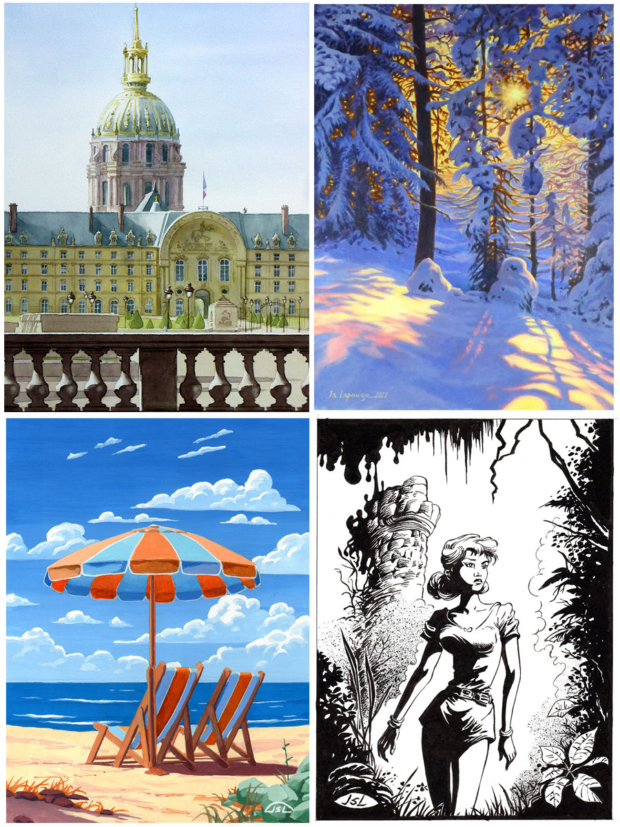tableaux différentes techniques
